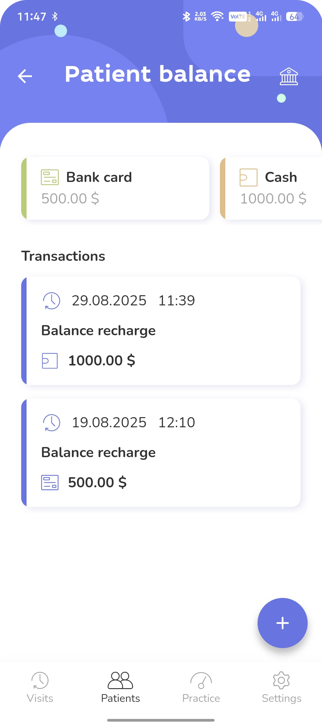 Dentaltap_dental_software_Add_My_Patient_Balans