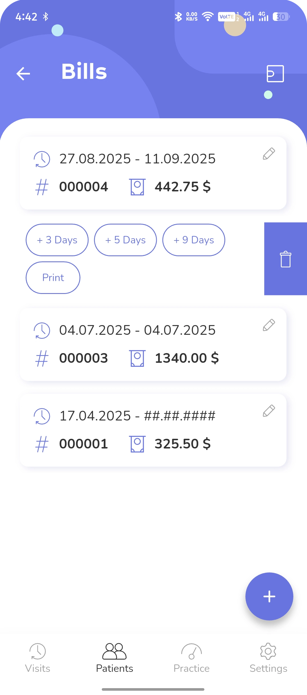 Dentaltap_dental_software_My_All_Invoce