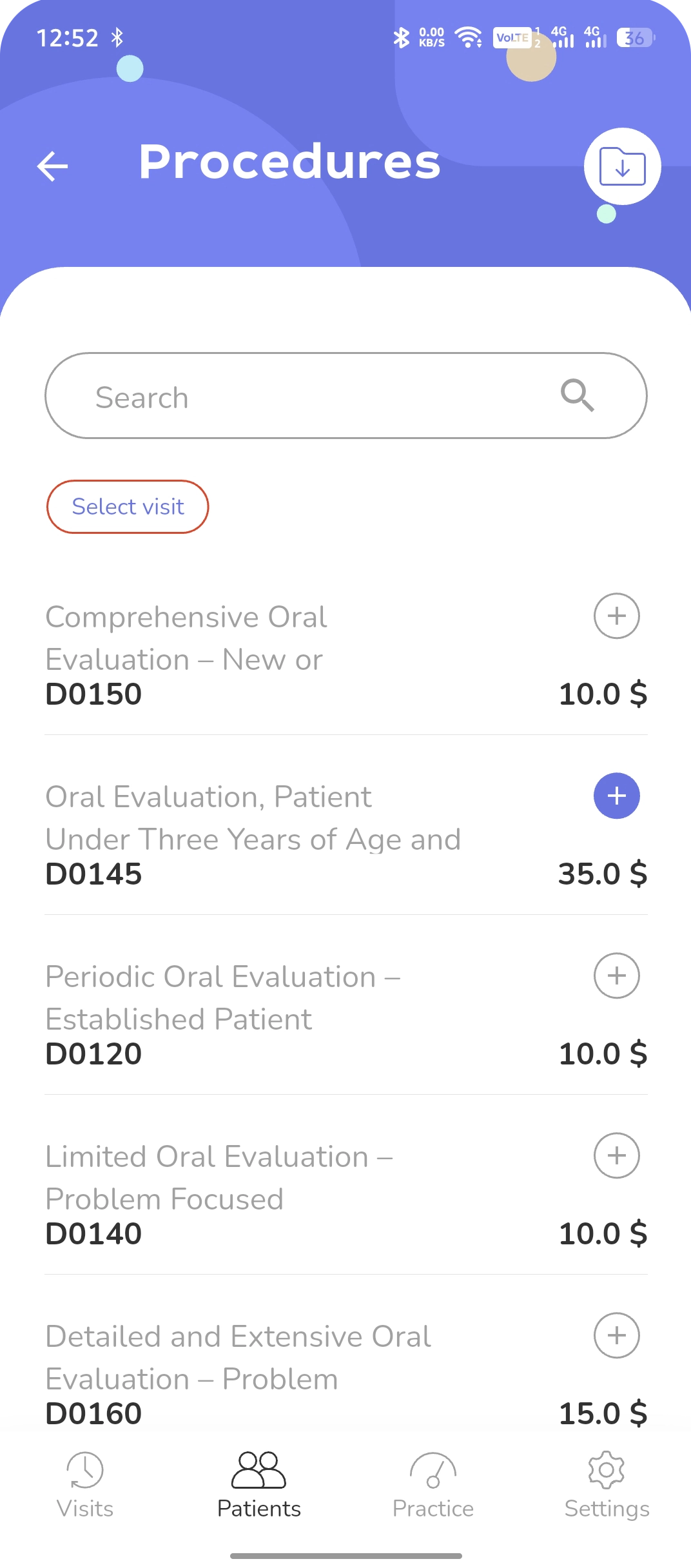 Dentaltap_dental_software_My_Procedurel