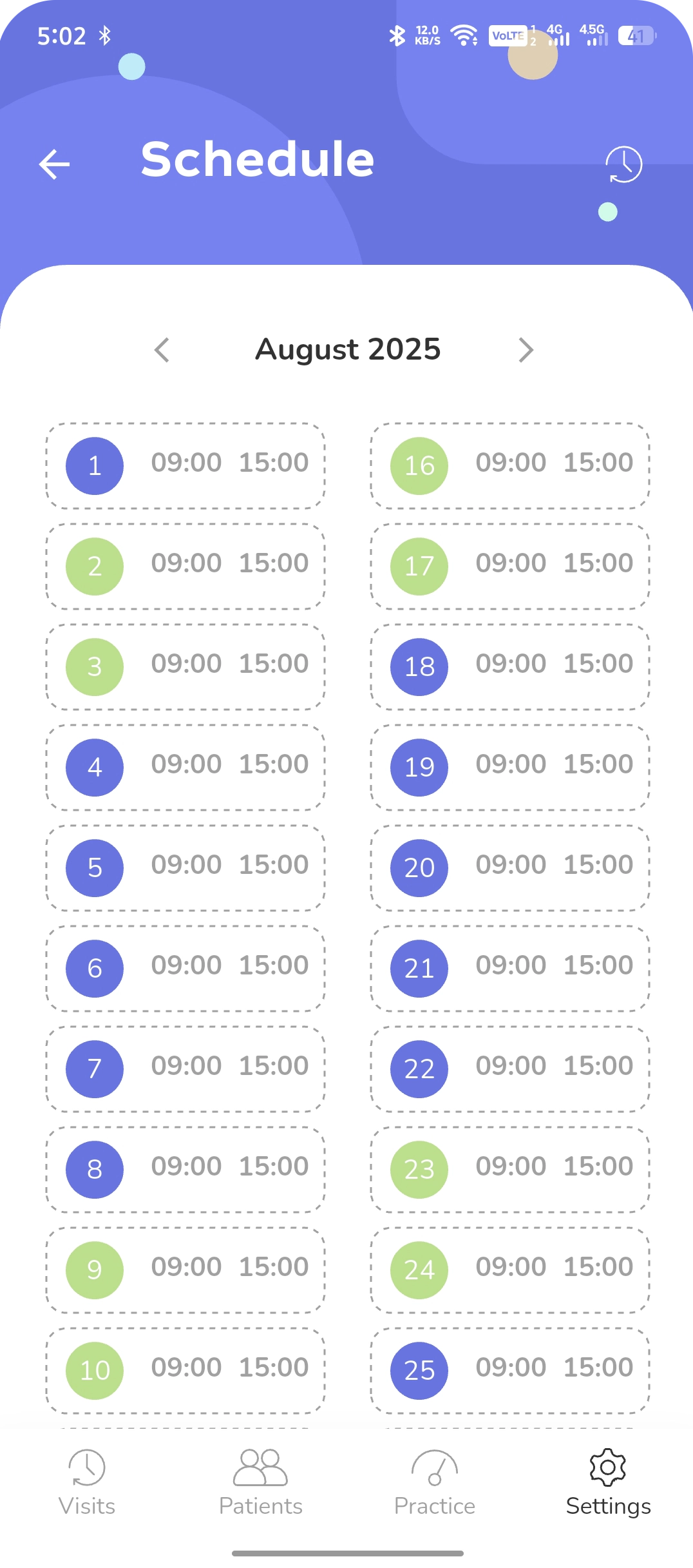 Dentaltap_dental_software_My_Schedule