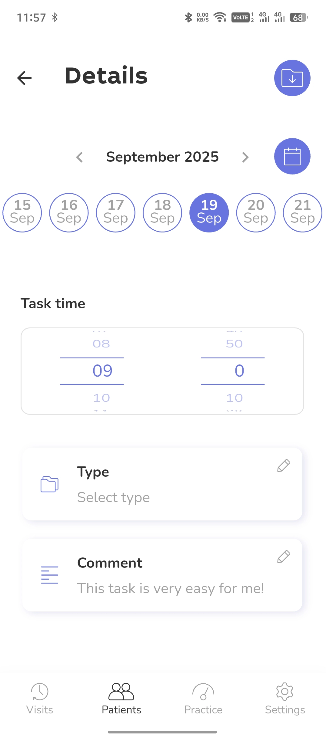 Dentaltap_dental_software_My_Task_Detail